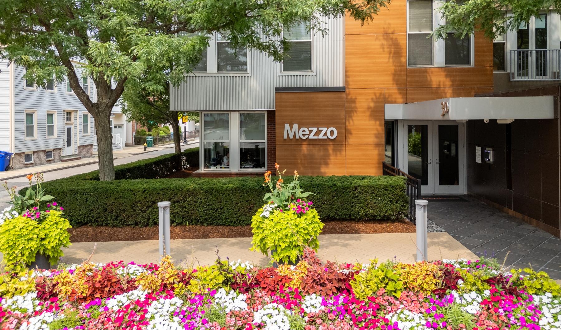 a building with a sign on the front